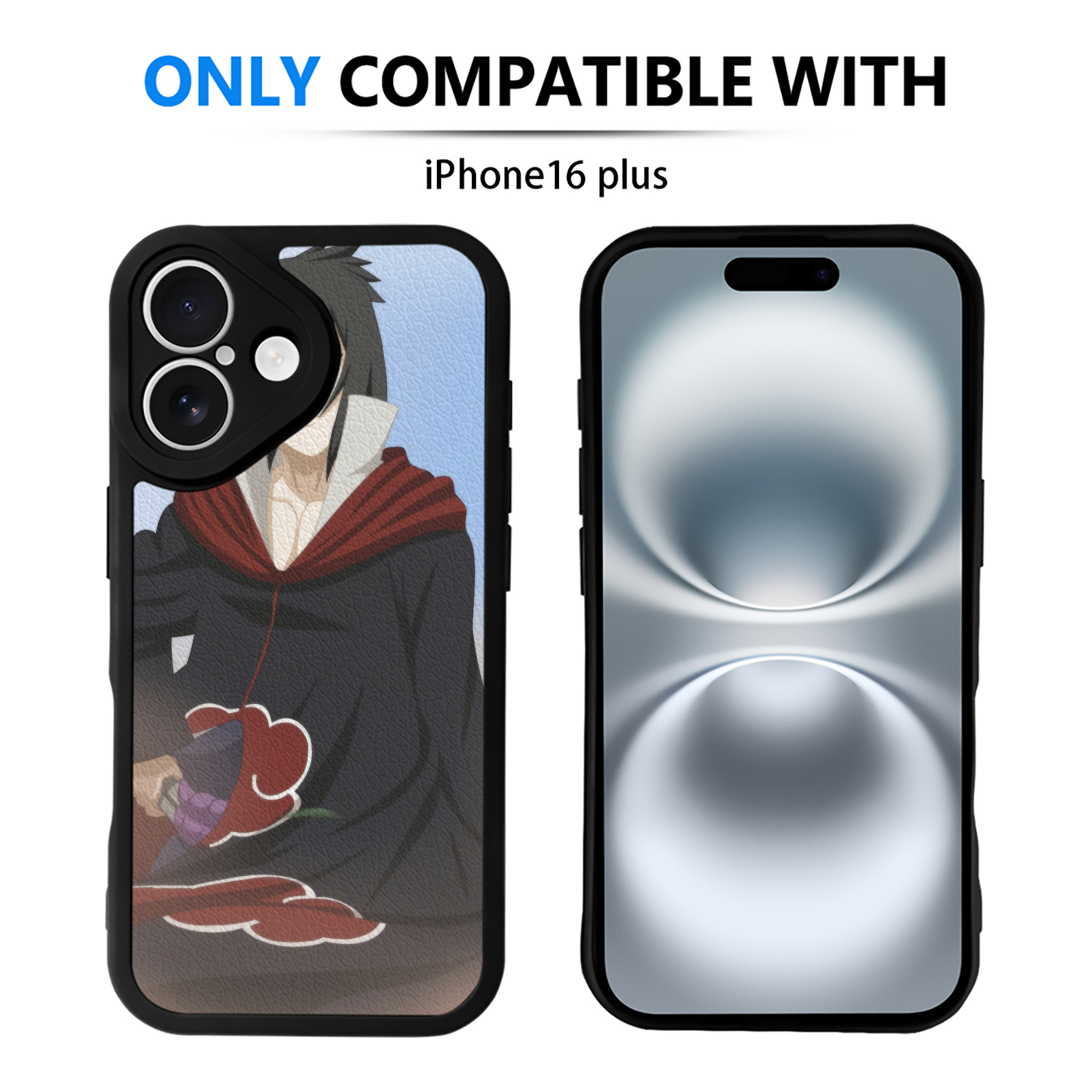 （画像用） NARUTO -ナルト- NARUTO -ナルト- 疾風伝 【iPhone 16シリーズ対応】シリコンスマホケース（レザー調） 材質：シリコン